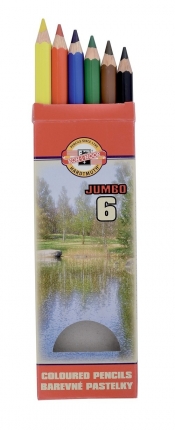 Kredki Omega Jumbo 6 kolorów