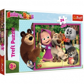 Trefl, Puzzle Maxi 24: Masza i niedźwiedź (14301)