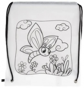 Worek szkolny do malowania Tinting motyl