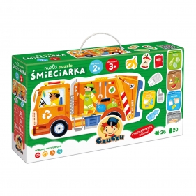 Czuczu, Moto puzzle: Śmieciarka, 26 el.