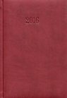 Kalendarz 2016 Książkowy dzienny A5 bordo mat