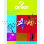 Papier metalizowany Canson A4 100g 5ark 5 kolorów (200992701)