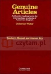 Genuine Articles Teacher's manual with key - Catherine Walter