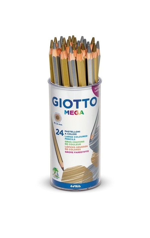 Kredki Giotto Mega Gold-Silver 24 sztuki