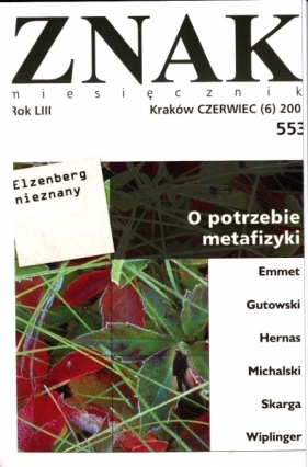 Miesięcznik ZNAK. Numer 553