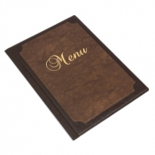 Teczka menu łączona brazowa A5 (0317-0030-11)