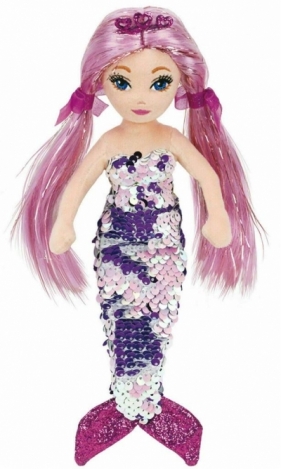 Ty Mermaids: Lorelei - cekinowa fioletowa syrenka, 45cm (02301)