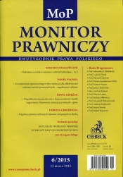 Monitor Prawniczy nr 6/2015 - <br />