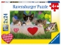 Ravensburger, Puzzle 2w1: Śpiące kocięta (7801)