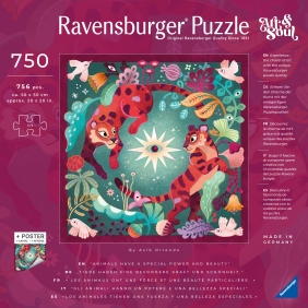Ravensburger, Puzzle 750: Art & Soul - Wyścig Zwierząt (12001001)
