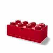 Lego, szufladka na biurko klocek Brick 8 - Czerwona (40211730)
