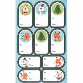 Etykiety samoprzylepne - Xmas (414487)