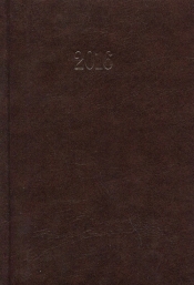 Kalendarz 2016 Książkowy dzienny A5 ciemny brąz - <br />