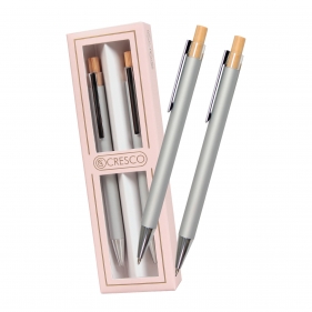 Długopis + ołówek Dyplomat - Srebrny (250052)