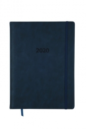 Kalendarz 2020 KK-A4TL książkowy A4 tygodniowy Lux niebieski