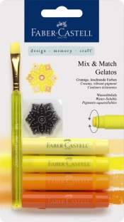 Kredki akwarelowe Faber Castell, Gelatos, odcienie żółte (121801)