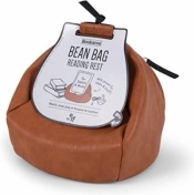 Bean Bag Pufa z kieszonką pod książkę/tablet brąz