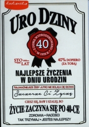 Karnet 40 Urodziny PP-1821