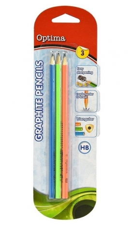 Grafitowe ołówki HB 3 sztuki 12 pakietów