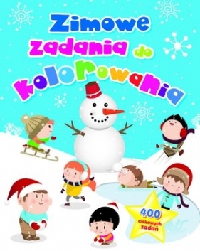 Zimowe zadania do kolorowania - Anna Wiśniewska