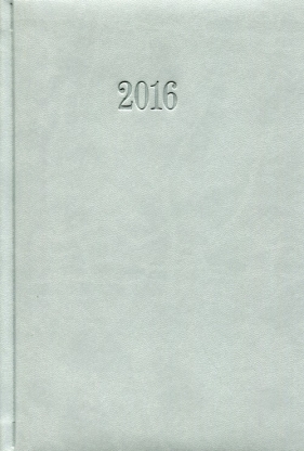 Kalendarz 2016 Książkowy dzienny A5 szary - <br />