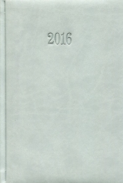 Kalendarz 2016 Książkowy dzienny A5 szary - <br />