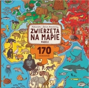 Puzzle 170: Zwierzęta na mapie. (Uszkodzone opakowanie)