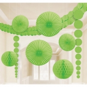 Zestaw dekoracyjny zielony/kiwi, 9 elementów (243568-53-55)