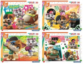 Puzzle ramkowe SuperColor 30: 44 Cats (22701)