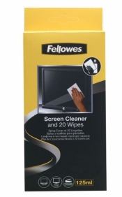 Płyn i ściereczka do czyszczenia ekranów Fellowes (99701)