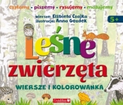 Leśne zwierzęta. Wiersze i kolorowanki - Elżbieta Czajka