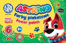 Farby plakatowe Astrino, 6 kolorów (456649)