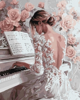 Malowanie po numerach - Elegancki szkic 40x50cm