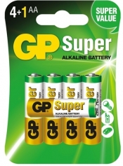 Baterie. 5x bateria alkaliczna. GP Super Alkaline LR6/AA