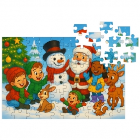 Puzzle 90: Christmas - Bałwanek i Przyjaciele