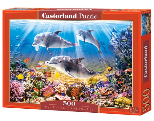 Puzzle 500 elementów Dolphins Underwater (51014)
