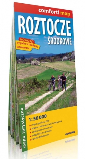 Roztocze Środkowe laminowana mapa turystyczna 1:50 000