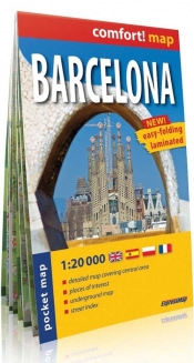 Barcelona laminowany plan miasta 1:20 000
