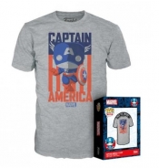 Funko, Boxed Tee: Koszulka Marvel - Captain America - XL