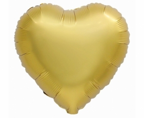 Balon foliowy B&C Serce matowe antyczne złoto 37cm