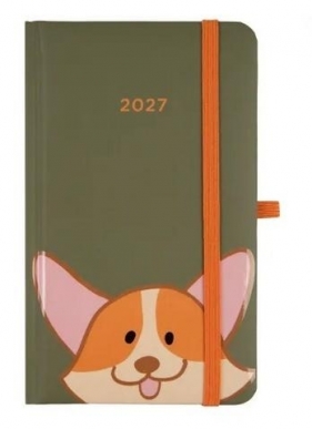 Kalendarz 2027 A6 kieszonkowy Corgi ALBI