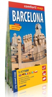 Barcelona laminowany plan miasta 1:17 500