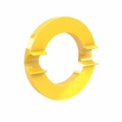 Magnes Mega Magnet Circle XL 80mm - żółty Dahle (95551-14822 DA)