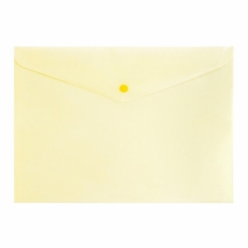 Teczka A4 zamykane na zatrzak pastel żółty