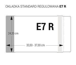 Okładka standard E7-24,2X33,5-37 cm  regulowana op.25szt.