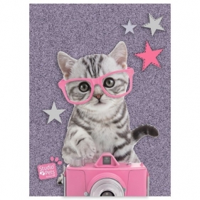 Błyszczący pamiętnik Studio Pets fioletowy (PTG-3660)