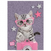 Błyszczący pamiętnik Studio Pets fioletowy (PTG-3660)