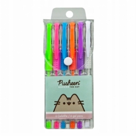 Długopisy żelowe Pusheen 6 kolorów