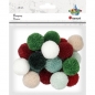 Pompony pastelowe mix - 18 szt (412941)