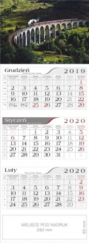 Kalendarz 2020 Trójdzielny Wiadukt CRUX